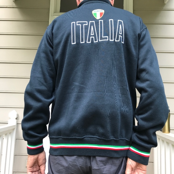 Italia Other - LAST CALL! Italia Navy Zip Front Track Jacket